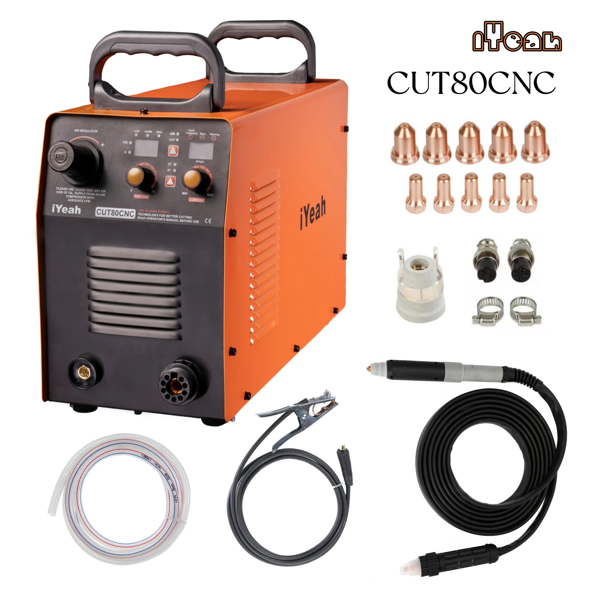 ЧПУ Non-HF Pilot Arc CUT80 CNC плазменный резак iYeah 220V/380V 80A IGBT режущий станок с PT80/PTM80 прямой лазерный с 2T/4T