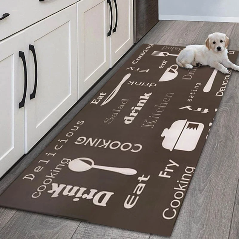 

Модный простой кухонный коврик в скандинавском стиле, напольный ковер, домашний ковер, ковер с длинной полосой, дверной коврик, Современный ...