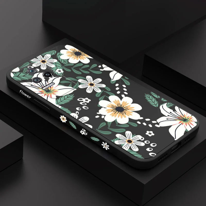 

Flower Sounds Phone Case For Xiaomi Poco M5S X5 F4 X4 M4 F3 X3 M3 F2 X2 Pro C40 4G 5G GT Liquid Silica Cover