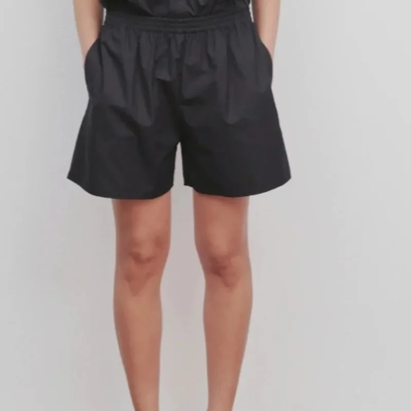 Весенне-летние однотонные хлопковые повседневные шорты в минималистическом