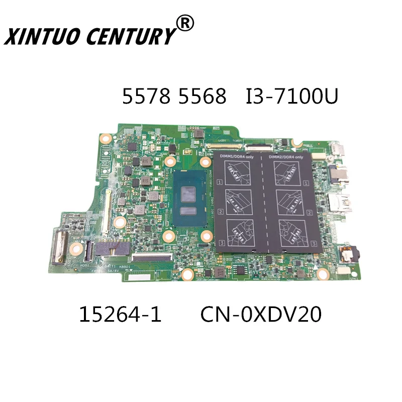 Семейная материнская плата для DELL INSPIRON 15264 5578 XDV20 XDV20 5568-1 Материнская плата с процессором DDR4 Φ SR2ZW