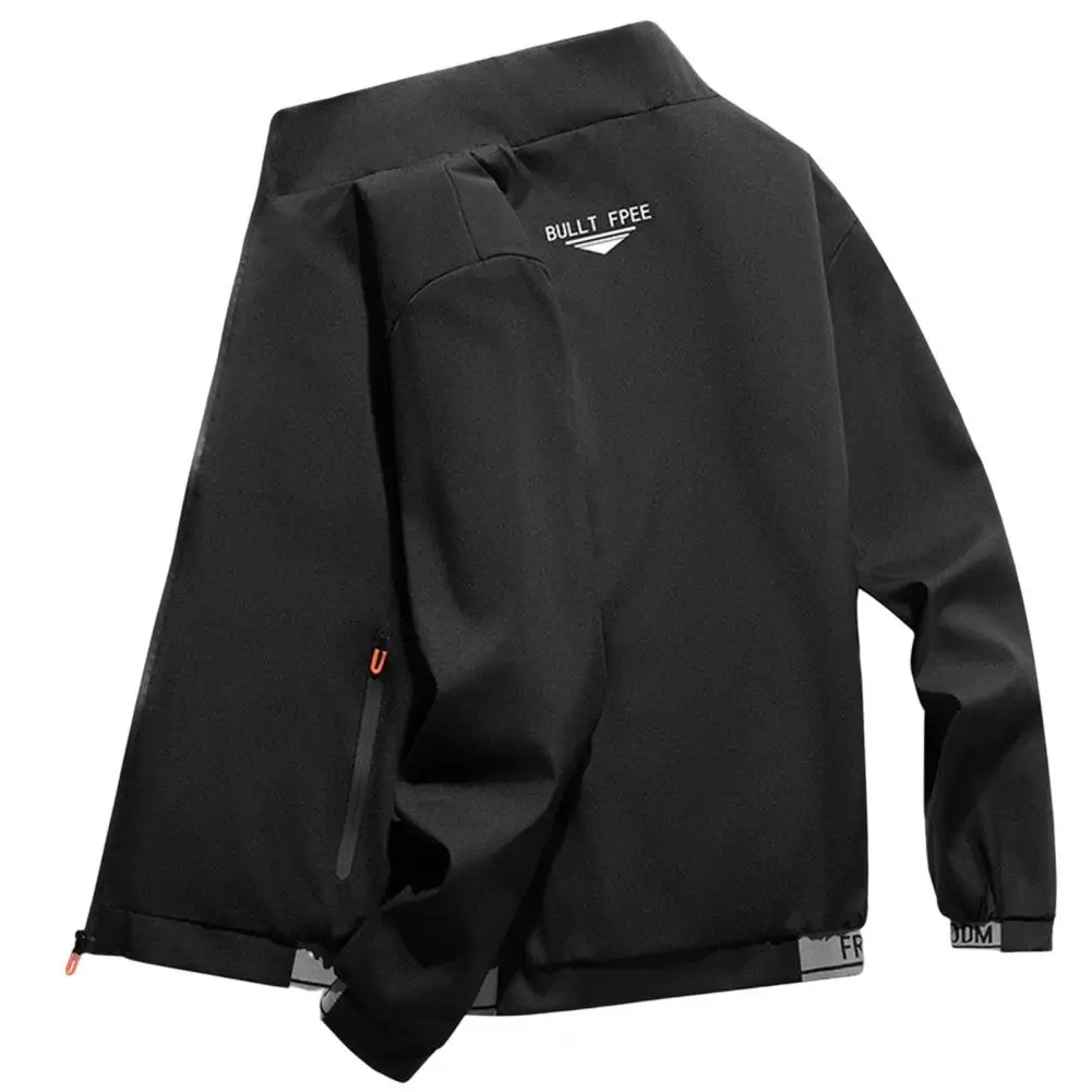 

Men Outwear Slim Super Soft Bomber Coat Smooth Zipper Jacket for Working