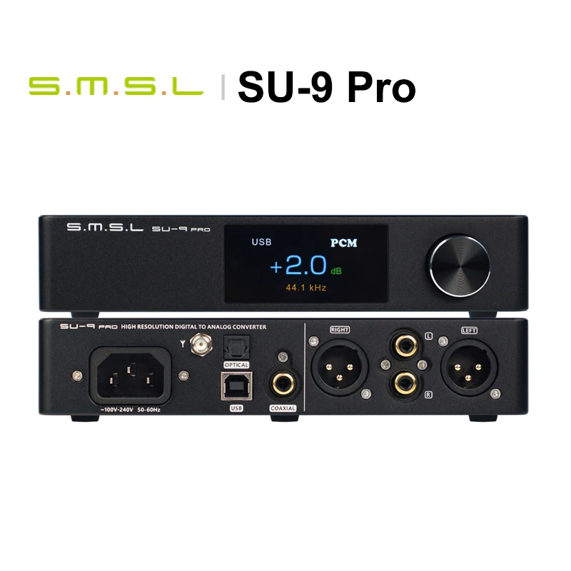 SMSL SU-9 PRO Высокопроизводительный аудио декодер с чипами ES9039MPRO DAC AMP MQA-CD Bluetooth5.0 LDAC PCM768 DSD512 SU9 вкл.