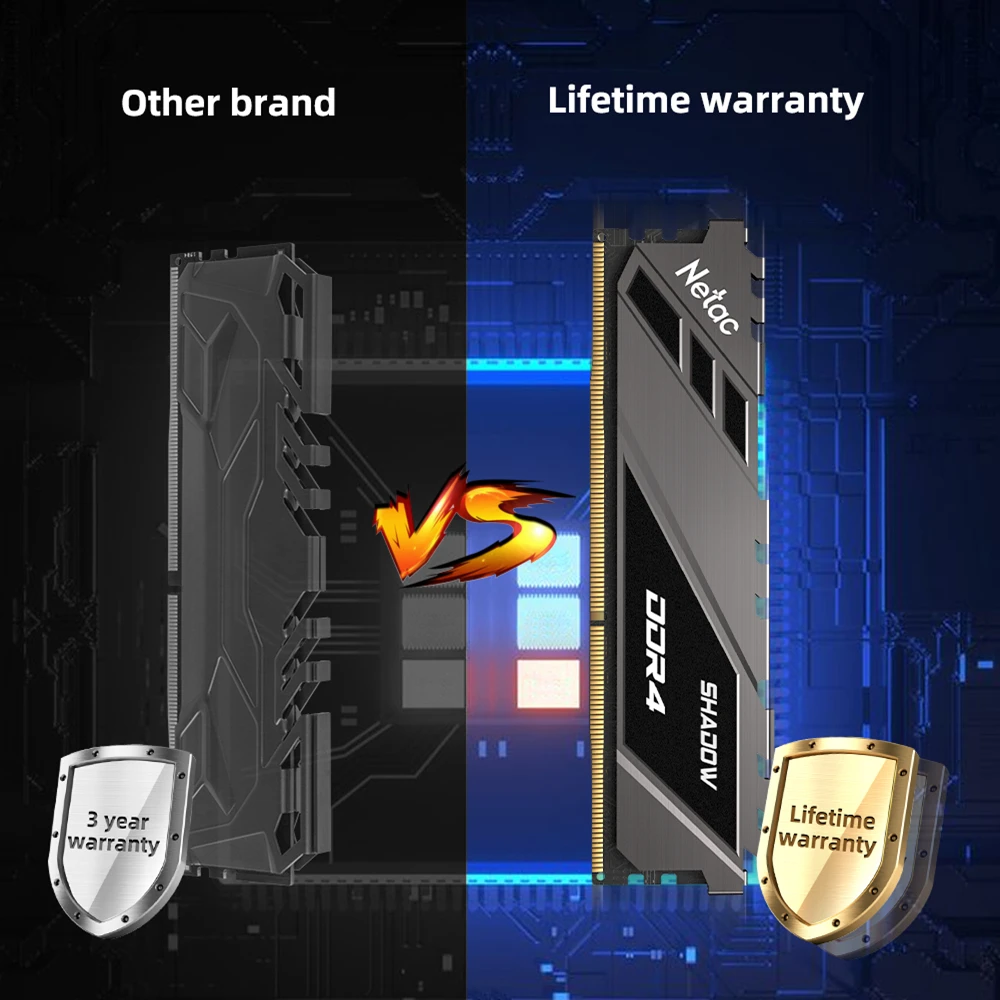 Оперативная память Netac ddr4 8 Гб ram ddr 4 DDR4 3200 МГц 16 2666 3600 для настольного компьютера с