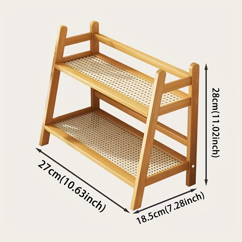 

Стеллаж для мелочей из искусственного ротанга