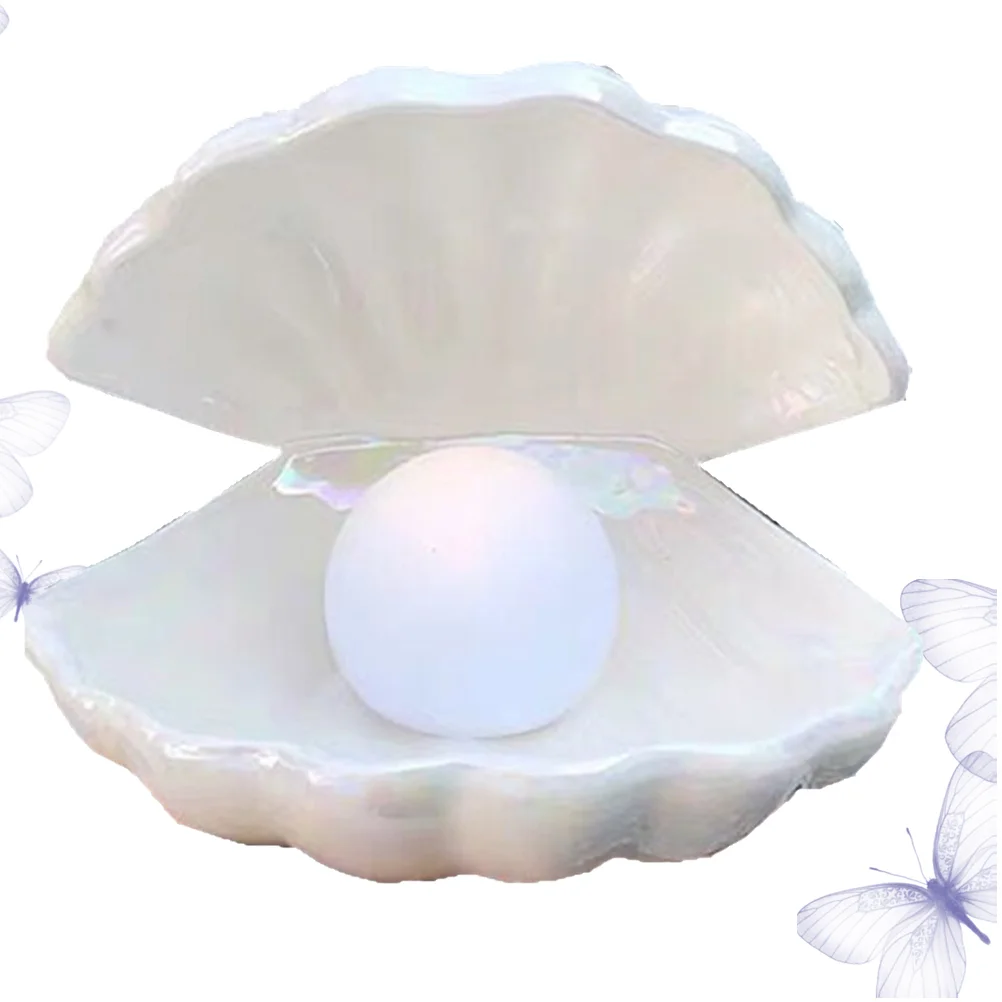 

Ночник с жемчужинами, декоративный керамический Настольный светильник для спальни, настосветильник украшение для пляжа