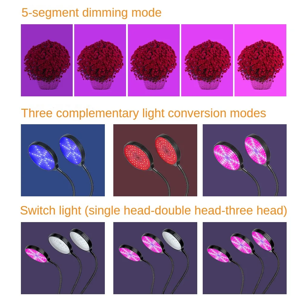 Лампы для растений с USB красные синие светодиодная лампа выращивания