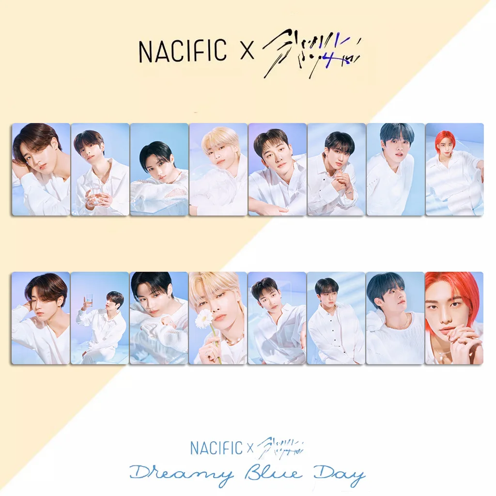 

Kpop Idol 8Pcs/Set Lomo Card NACIFIC X Stray Kids Dreamy Blue Day Photo Card