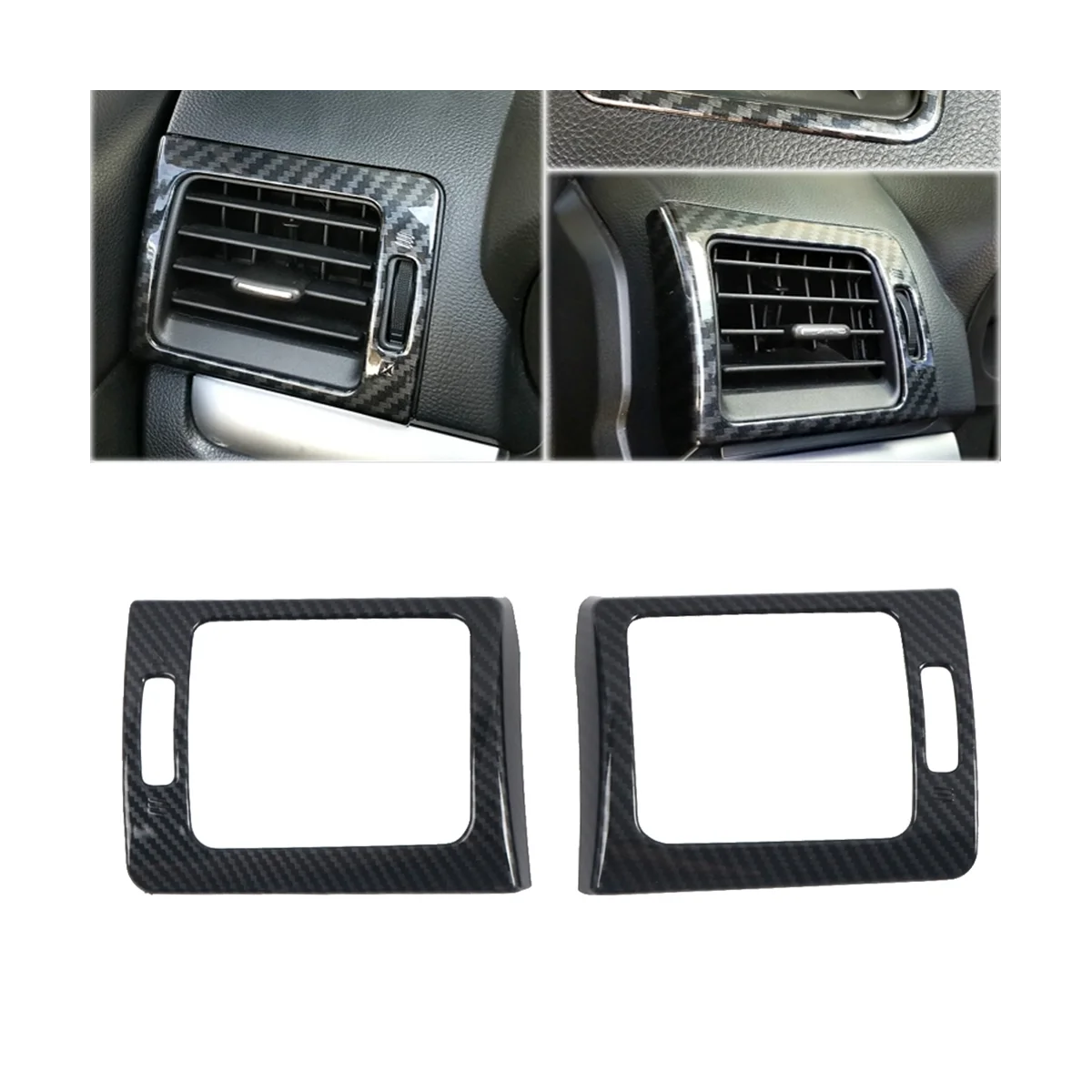 

Автомобильная рамка из углеродного волокна для приборной панели с боковым отверстием для вентиляционного отверстия, обшивка для Subaru WRX / WRX STI 2015-2020