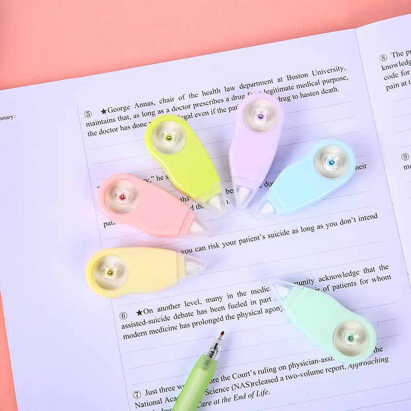 6 шт. Милая Корректирующая лента Kawaii Morandi инструменты для письма корректирующий