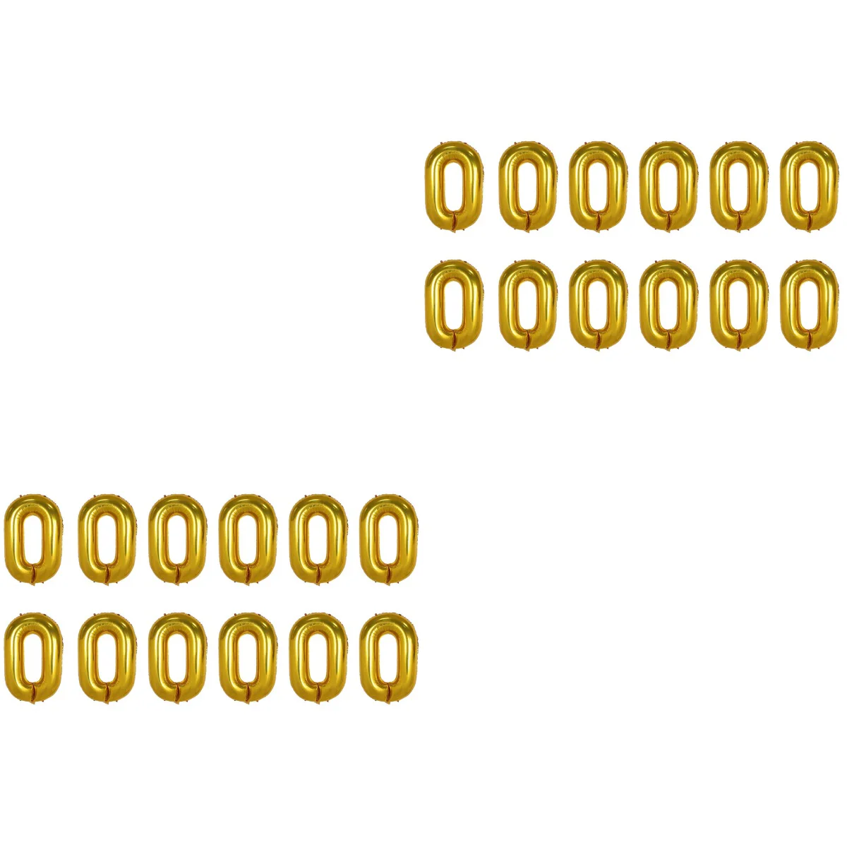 

Balloons Chain Party Gold Link Balloon Decorations Decor 80Sdecoration 90S Linkingaluminum Hip Hopdisco