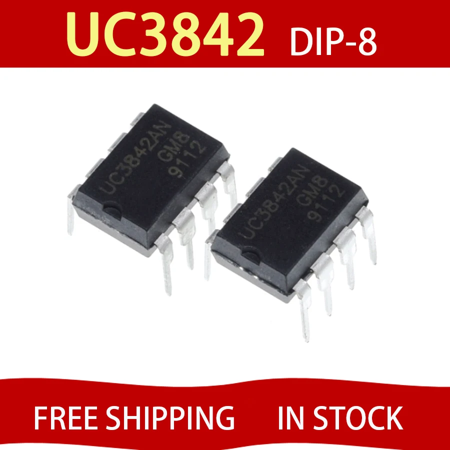 

100PCS UC3842 DIP-8 Chipset Free Shipping 100% New
