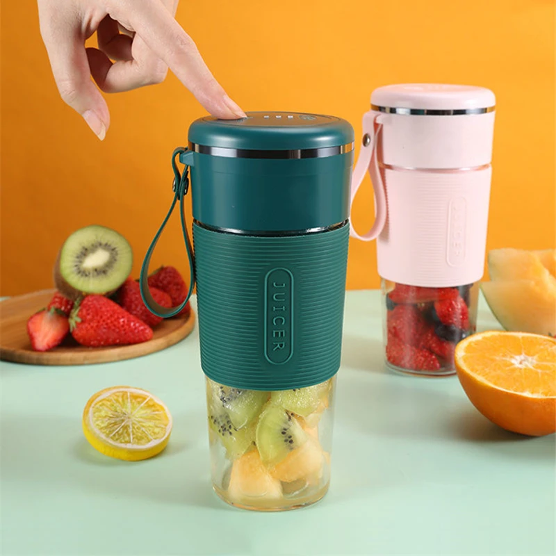 Electric Juicer Citrus Vegetables Juice Blender Personal Portable Juicer Cup USB Rechargeable Mini Home Wireless Fruit Squeezer