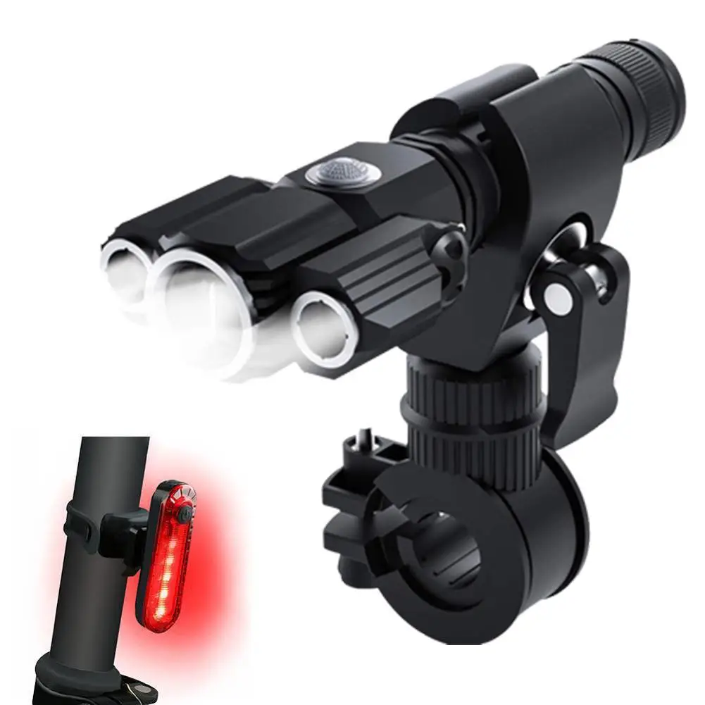 Велосипедные фонари 1000 люмен 2500 мАч фонарик для шоссейного велосипеда USB