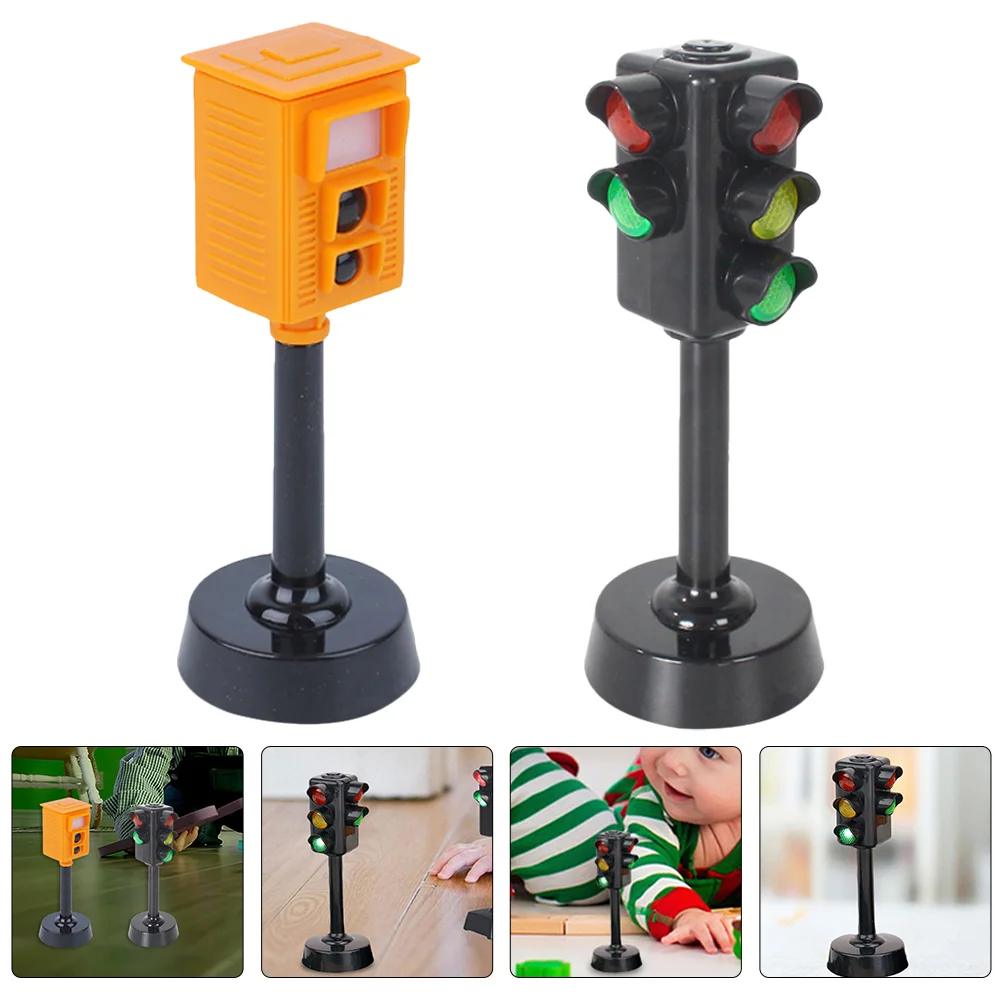 2 шт. светофор детские игрушки знаки мини-дорожная образовательная пластиковая