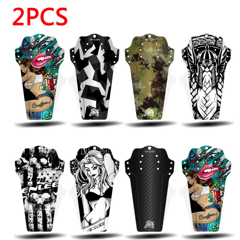 

2Pcs Mountain Bike Mudguard Carbon Fiber Front Rear Mudguard MTB Road Bike Wing Fenders Bicycle Parts Крылья Для Велосипеда