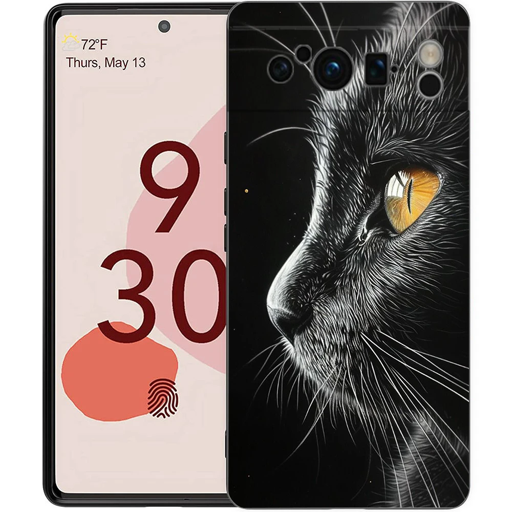 Чехол для телефона Cat Line Black Cats для Google Pixel 9 8 9A 8A 7 7A 6 Pro XL 6A 5G, черный мягкий чехол с роскошным чехлом из ТПУ (art.: 3920d0562cdcb) - 3920d0562cdcb
