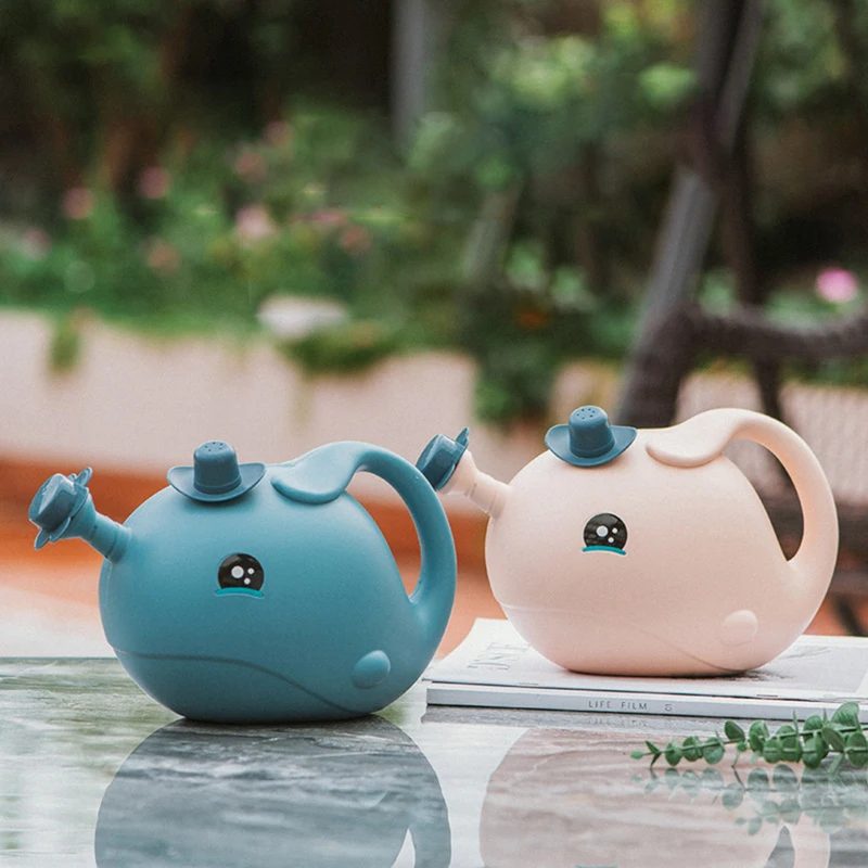 

1pcs Cartoon Whale Shaped Watering Can Pot Cute Watering Pot Gardening Big Watering Pot Garden