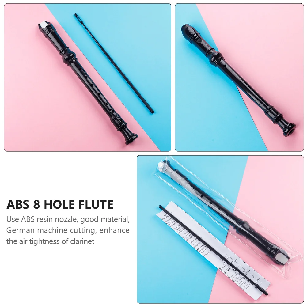 Кларнет детские игрушки детский 8-луночный рекордер музыкальный черный