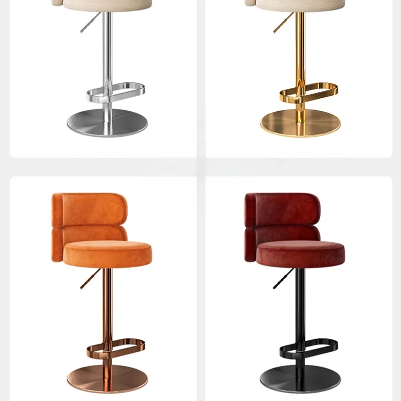 Скандинавские барные стулья со спинкой архитектурная мебель из нержавеющей