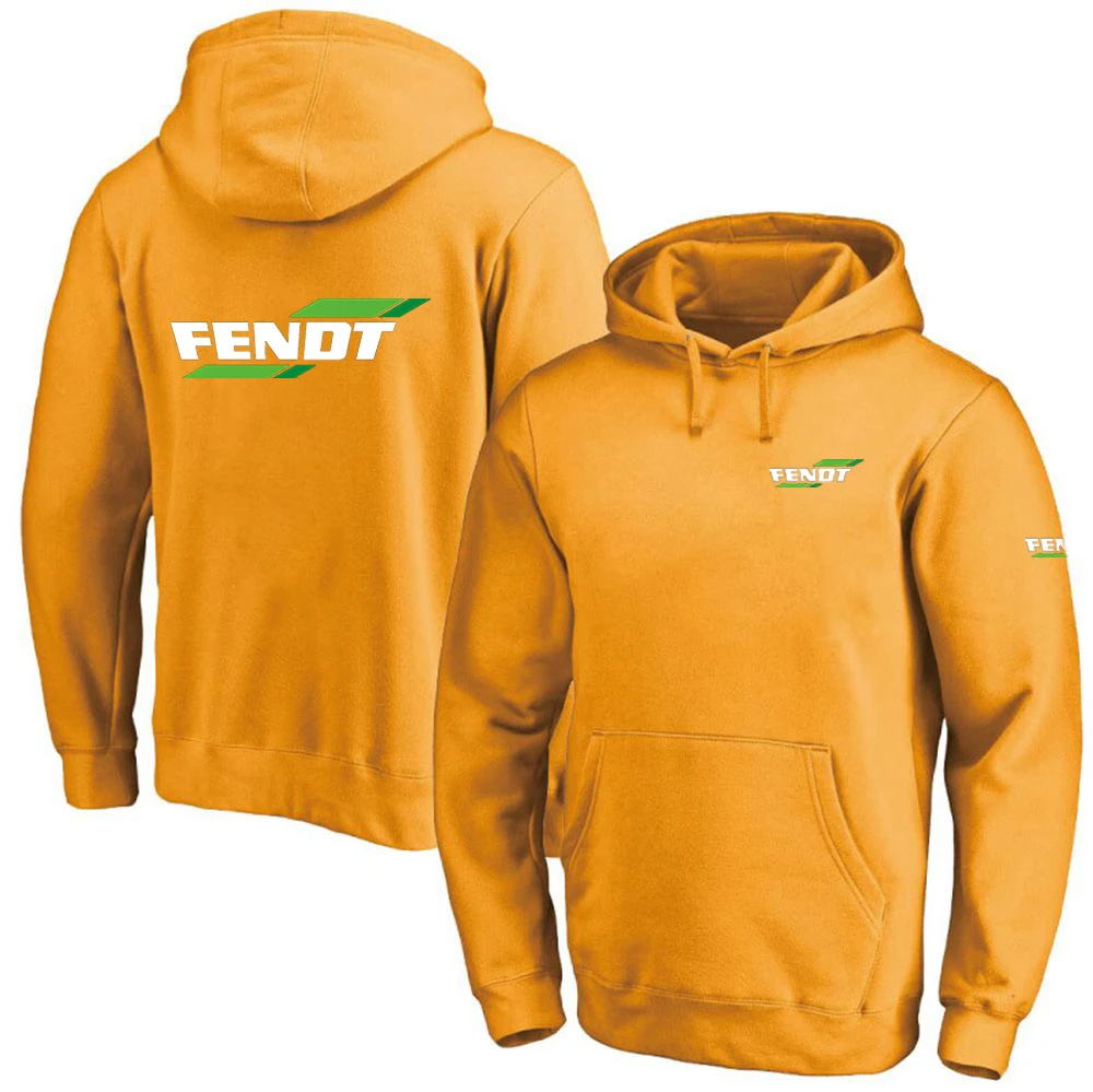 

2023 Модные мужские однотонные классические толстовки с принтом логотипа FENDT, весна-осень, новый высококачественный хлопковый пуловер с капюшоном в стиле хип-хоп