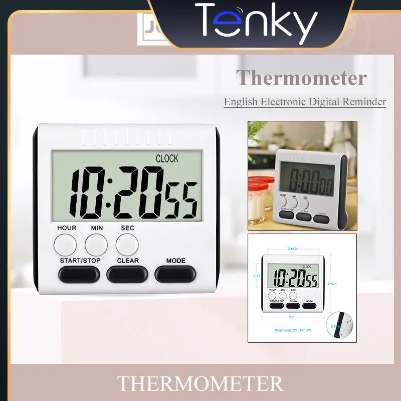 

Cooking Alarm Clock Reminder Tool Multifunctional Kitchen Timer Loud Alarm Sports Learning Timer Sleep Stopwatch Clock