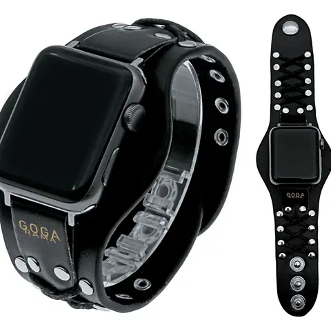 Ремешок кожаный для Apple Watch Band 49 мм 45 мм 44 мм 42 мм 41 мм 40 мм 38 мм Series 8 3 Se 6 7
