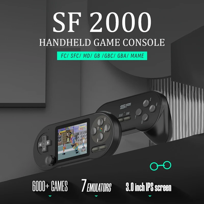 SF2000 портативная игровая консоль со встроенными 6000 играми Классическая Мини