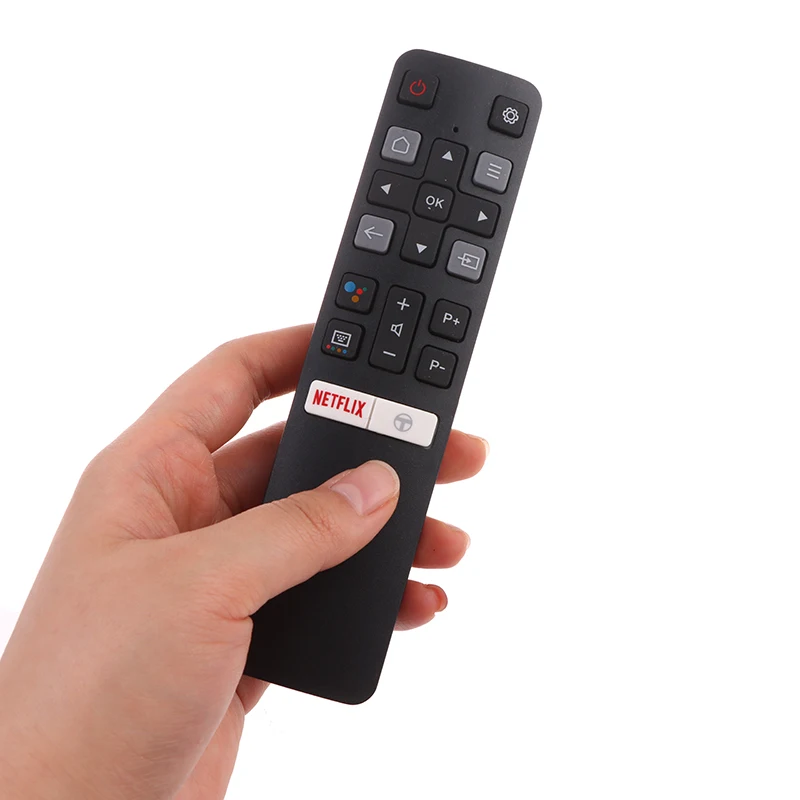 Фото Для TCL с Netflix и YouTube RC802V 49P30FS 65P8S 55C715 49S6800 43S434 Новый голосовой пульт дистанционного управления RC802V FNR1 №5