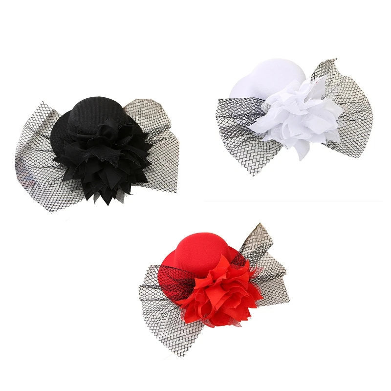 

Kids Fascinator Hats Clip Girl Headdress Girl Small Hat Tea Party Photo Prop