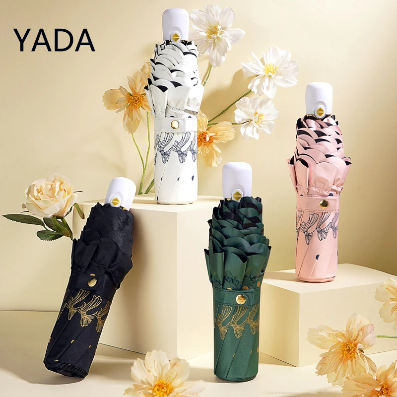 

YADA высококачественный автоматический кружевной зонт зонтик солнечный и дождливый дизайн с бантом зонтик для женщин складные зонты YS230010