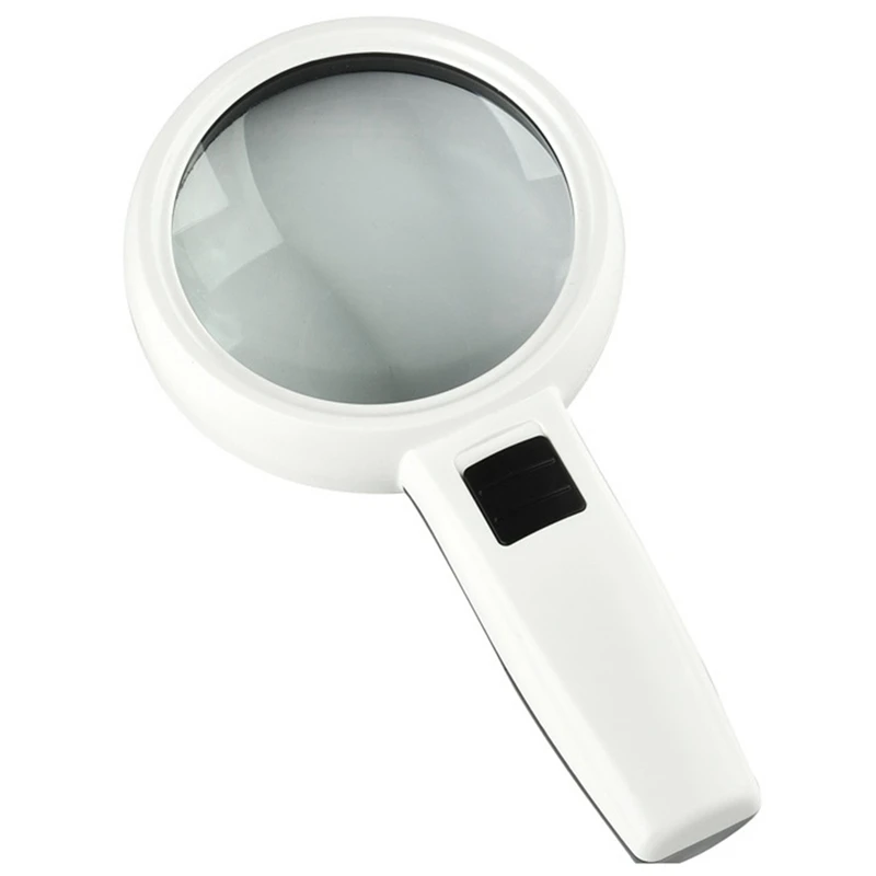 

Handheld Magnifying Glass 30X Double Layer 110MM Illuminated Reading Magnifying Glass With LED Light