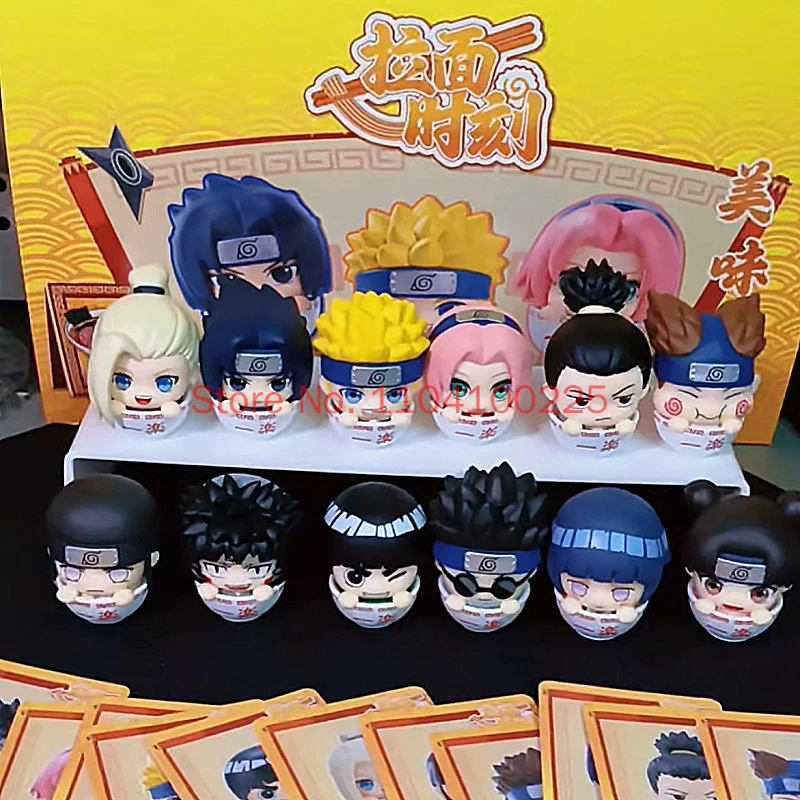 Фото В наличии: Оригинальная коллекционная фигурка Bandai Naruto Lamian Noodles Moment Series (слепая коробка), модель персонажа аниме, игрушка, подарок №1
