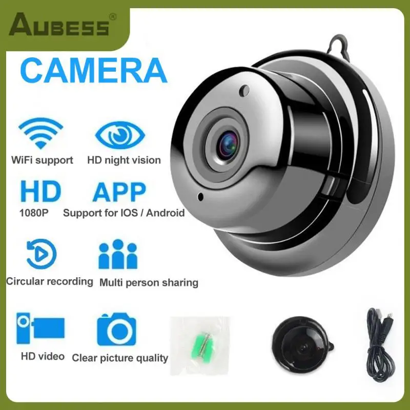 

1080p Wireless Wifi Camera Easy To Install Night Security Two-way Intercom Surveillance Camera 5v High Definition Cam