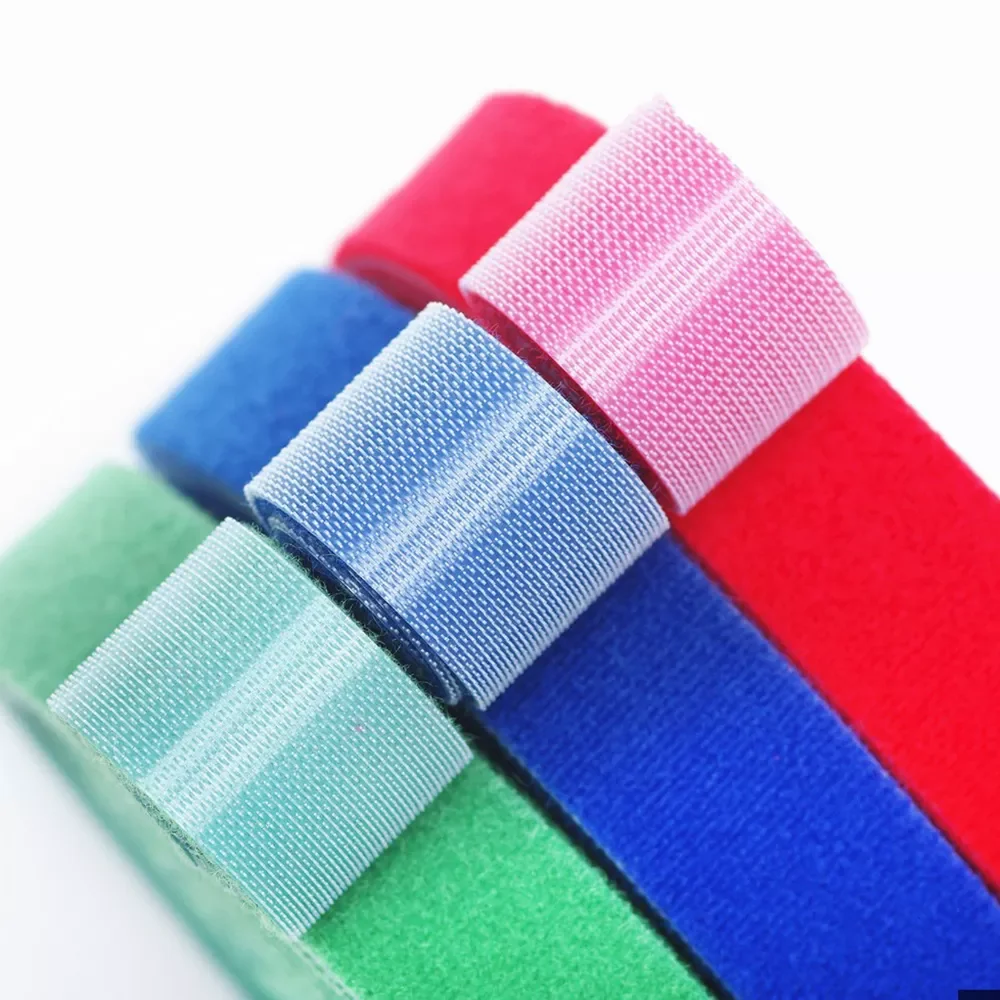 

5M/Roll Fastening Tape Cable Ties Reusable Hook and loop Straps Double Side Hook Roll Wires Cords Manage Wire Organizer Straps