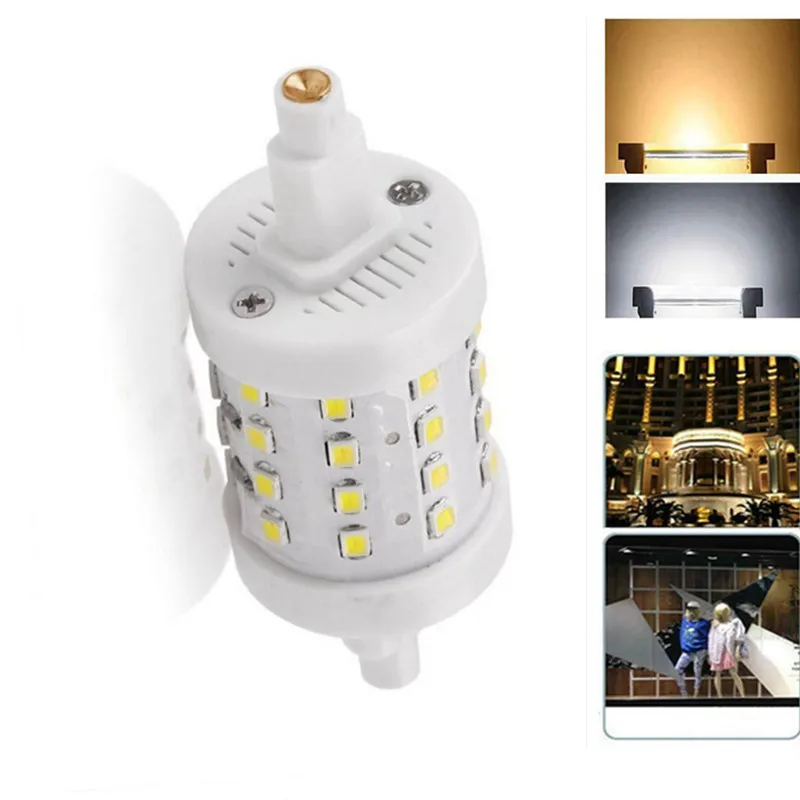 1X 4X 78мм 118мм R7S Светодиодная лампа J78 J118 AC 220V 2835SMD 64 80 светодиодов Прожектор Заменить Галогеновую фонарик Лампарас Без мерцания.