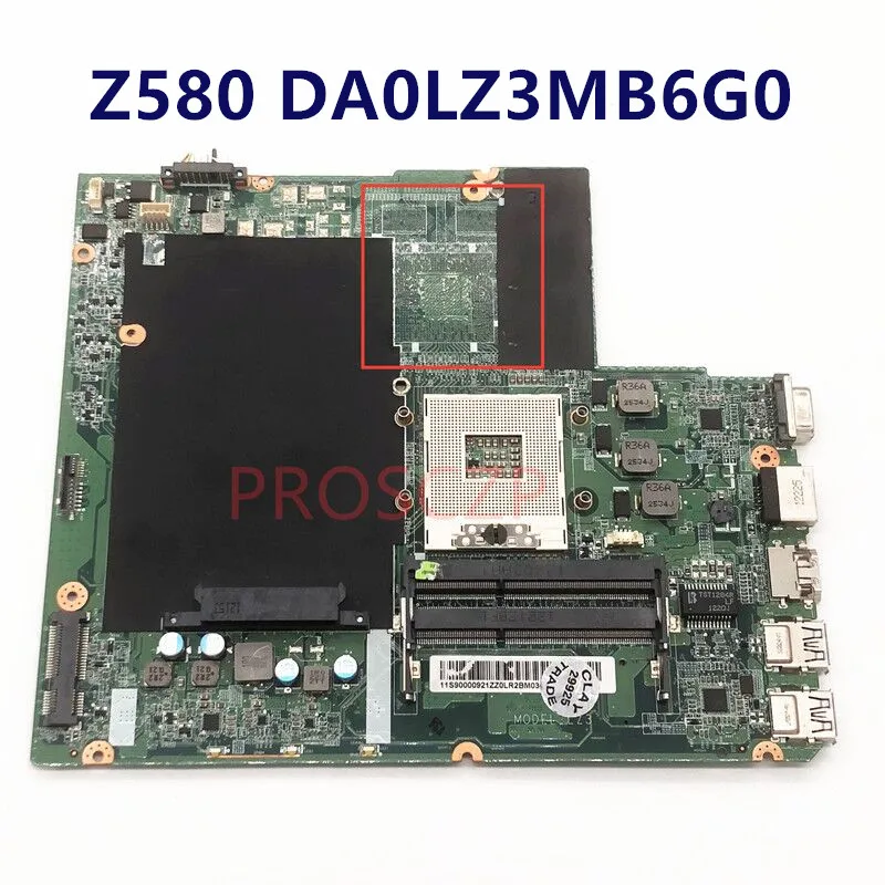 Mainboard For LENOVO Z580 DA0LZ3MB6G0 11S90000921 90000921 Laptop Motherboard With HM76 100% Full Tested Working Well