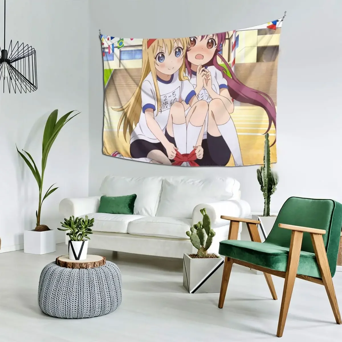 Yuru Yuri - Toshinou Kyouko &amp Sugiura Ayano Гобелен Аниме Декор Украшение дома Украшения комнаты