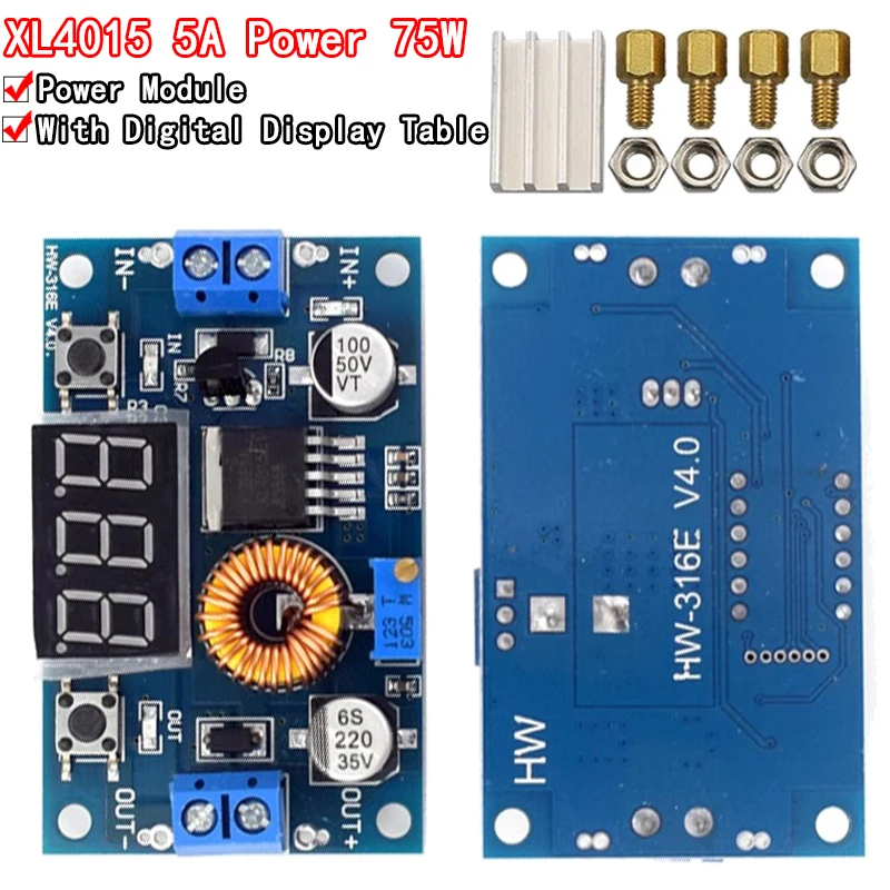 75 Вт 5 А понижающий регулятор напряжения Регулируемый реверсивный