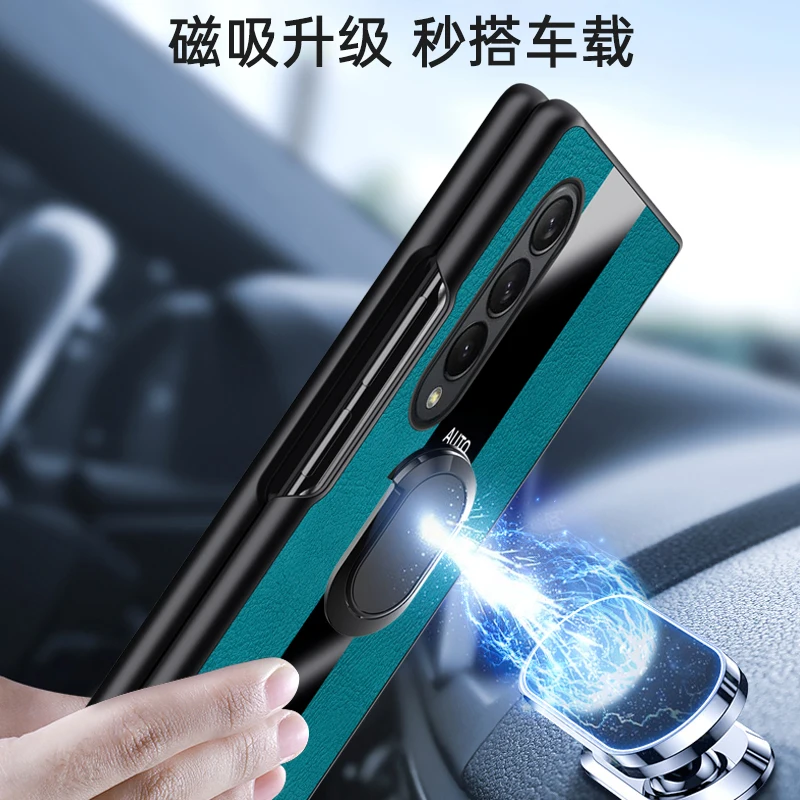 Оригинальный магнитный автомобильный чехол-подставка с кольцом 360 для Samsung Galaxy Z
