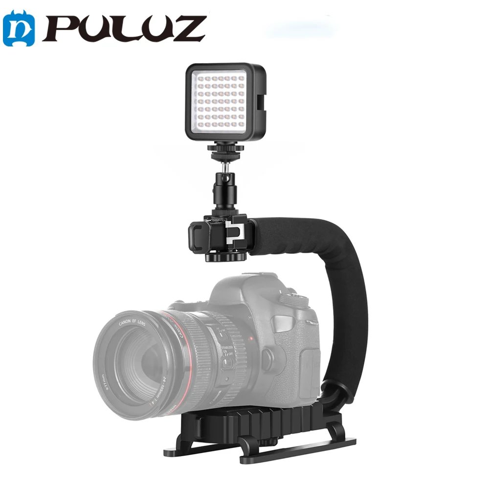 Fill Light For All DSLRS And DV Model U/C Portable Camera Stabilizer Holder Set PU3006+PU529