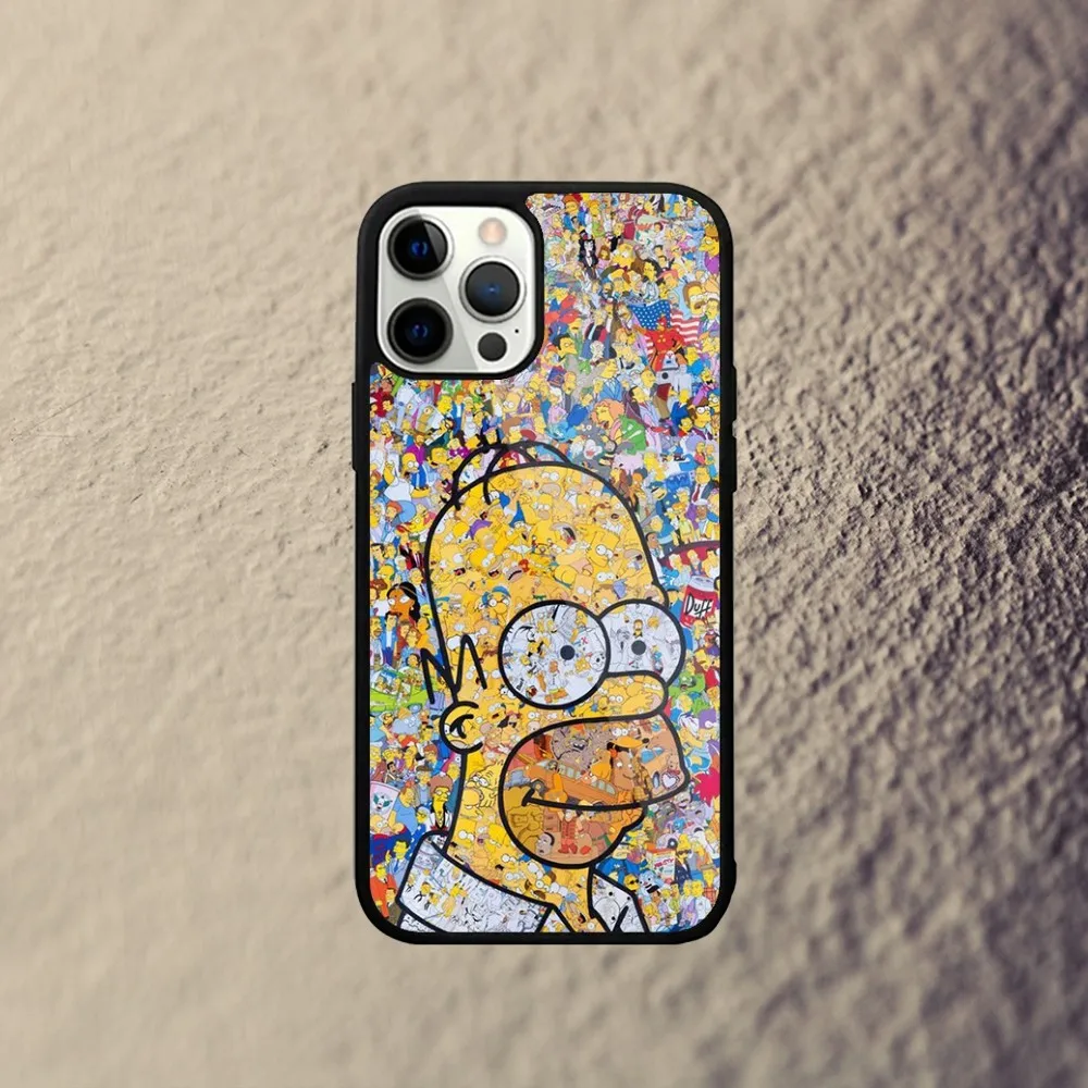 Чехол для телефона Cartoon Homers-S-Simpsons iPhone 15 14 13 12 11 Plus Pro Max Mini Magsafe с магнитной