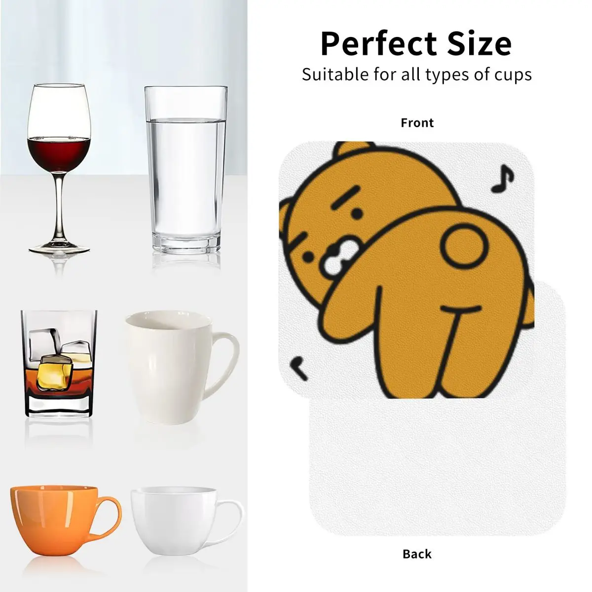 Друзья KakaoTalk Привет! Подставки Ryan кухонные салфетки изоляционные коврики для