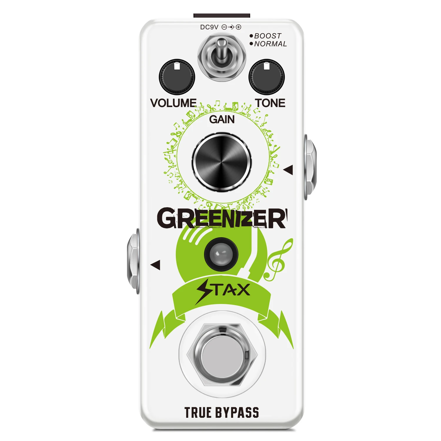 Stax Greenizer педаль аналоговый винтажный Overdrive эффектов для отдыха 70-х труба кричащий