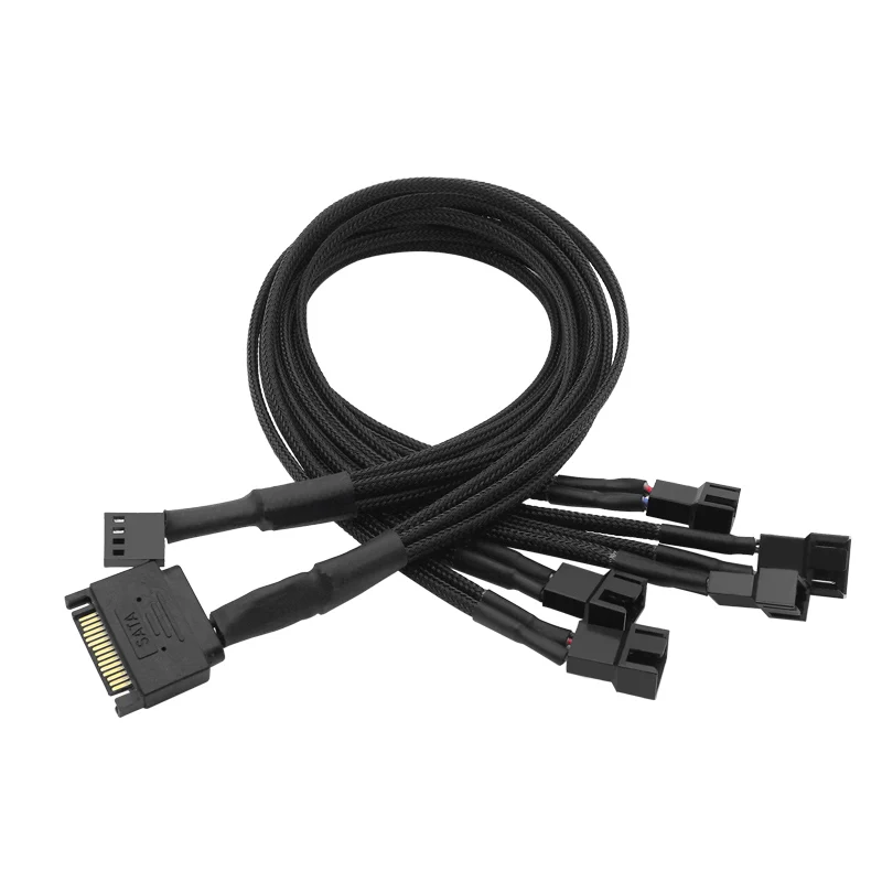 Компьютерный Вентилятор ШИМ с контролем температуры SATA Line одна точка пять на 4