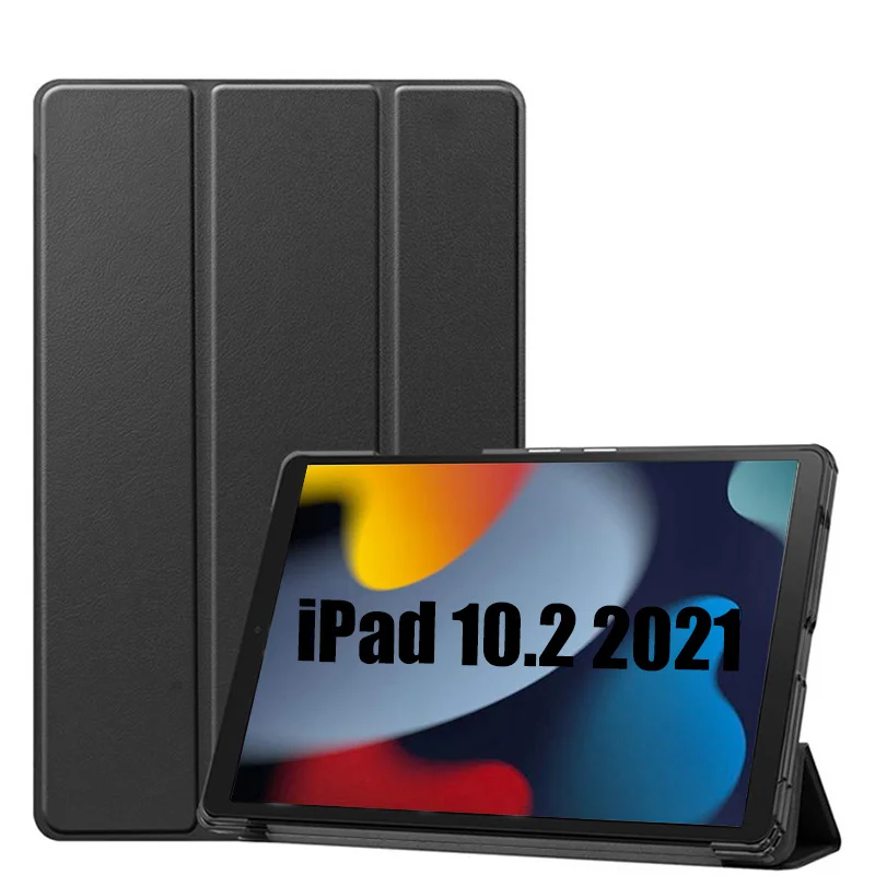 

Funda ipad 10”2 case PU Leather Tri-fold ebook Case For iPad 9 10.2 Tablets Sleeve 9th generation Stand Cover
