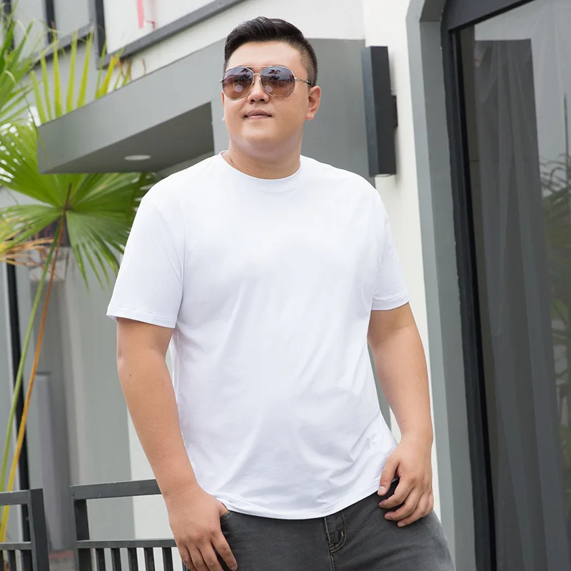 

Мужская футболка размера плюс 8XL 9XL, повседневная мужская одежда, Однотонная футболка оверсайз, уличная одежда, мужские футболки с коротким ...