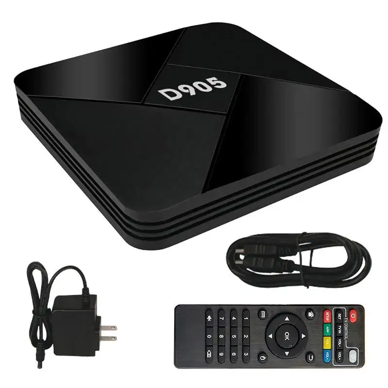 

D905 Smart TV Box Cortex-A53 Quad Core 2G Wifi 4K 1080P Set Top Box Youtube Video Media Player For Android 10.0 Phones