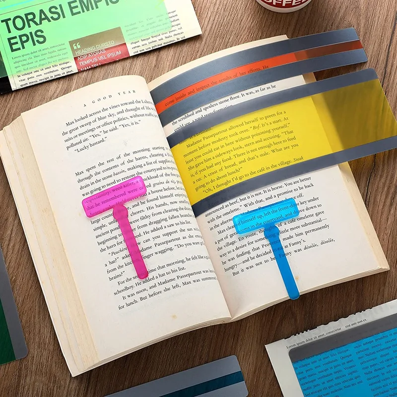 26 шт. полоски для чтения с наведением инструменты Dyslexia детей Хайлайтер пальцев