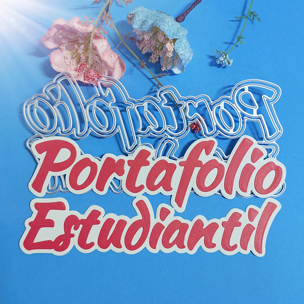 

Beautiful Spanish student profiles cutting dies for English letters, scrapbooks, reliefs, craft stamps, photo album puzzl